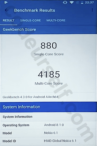 snapdragon 630 geekbench scores