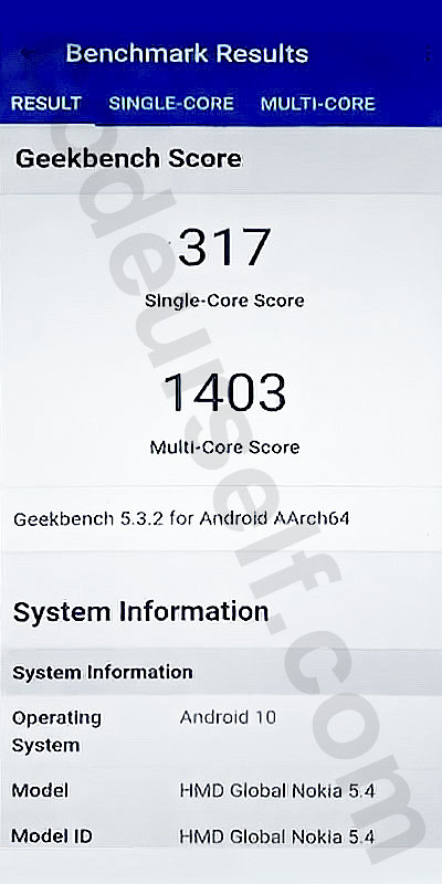 snapdragon 662 geekbench scores