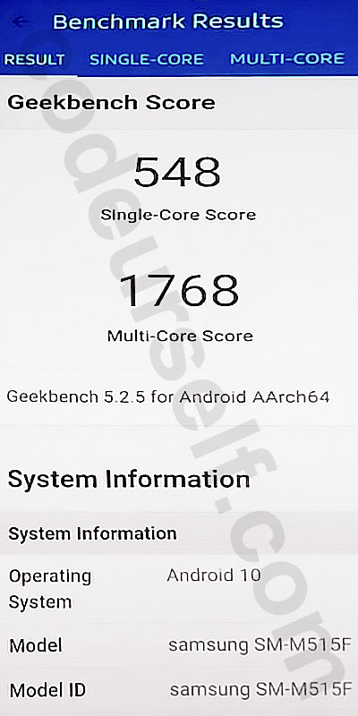 snapdragon 730g geekbench score