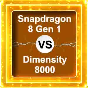 snapdragon 8 gen 1 vs dimensity 8000
